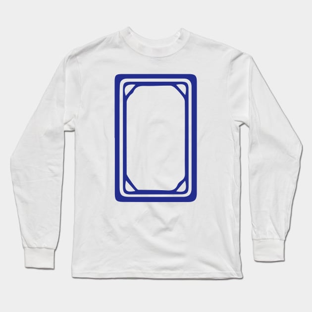 White Mahjong Dragon Baiban 白板 Tile. It's Mahjong Time! Long Sleeve T-Shirt by Teeworthy Designs